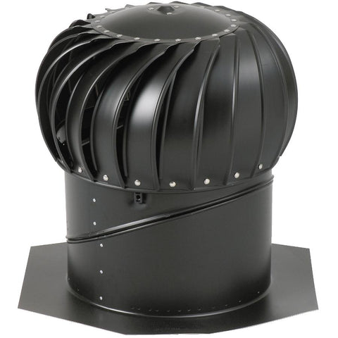 14" Black Aluminum Turbine Vent