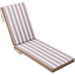 Lounge Cushion -  Taupe + Stripe