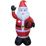 12' Inflatable Santa Figure - Maple Leaf with LED Lights