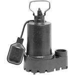 SUPERIOR PUMP 92331 High-Capacity Cast Iron Sump Pump with Tethered Float Switch, 1/3 HP