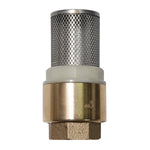 1" Foot Valve - Brass and Stainless Steel