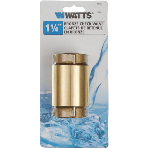 1-1/4 inch(s) Vertical Brass Check Valve