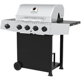 Flame 4 Burner Propane BBQ - 40,000 BTU with Side Burner