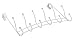 Richelieu Hardware T7260130 Utility Over The Door Hook, White Finish