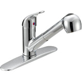 Oralie Single Handle Pull-Out Kitchen Faucet - Chrome