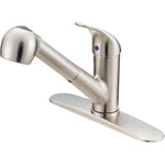 Oralie Single Handle Pull-Out Kitchen Faucet - Brushed Nickel