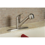 Oralie Single Handle Pull-Out Kitchen Faucet - Brushed Nickel