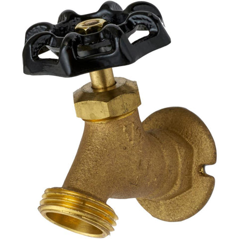 1/2" FPT x 1/2" Male Garden Hose Thread Sediment Faucet - with Flange