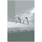 Merton 2 Handle Roman Tub Faucet - with Hand Shower, Chrome