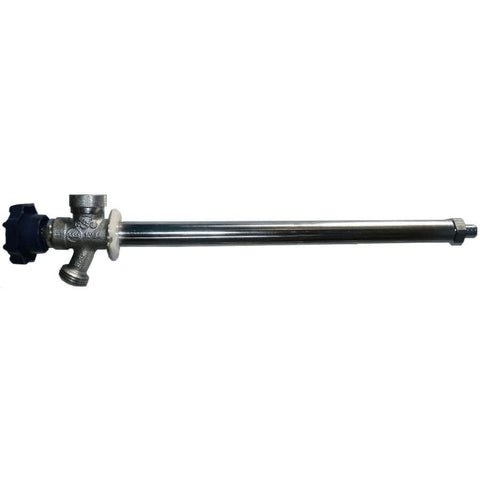 12" Frost Proof Wall Hydrant - with PEX Fitting, Chrome