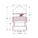 Sure-Vent 1-1/2" x 2" ABS Air Admittance Valve