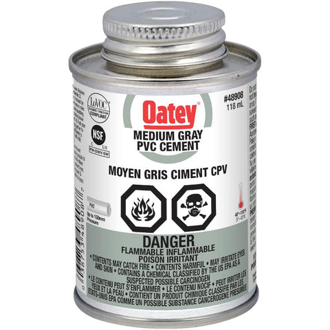 Medium Grey PVC Cement - 118 ml