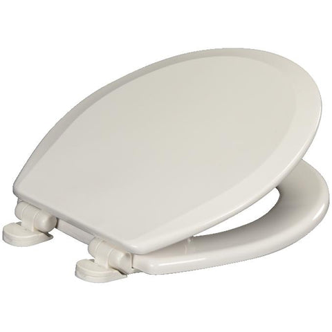 White Plastic Slow Close Round Toilet Seat