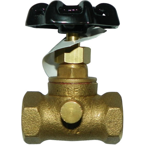 1/2" IPS Straight Stop Valve - with Drain