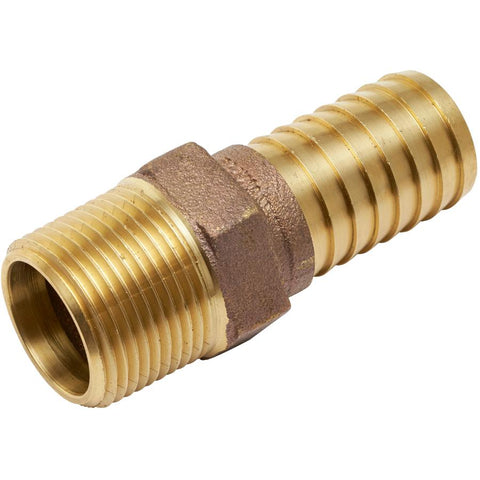 1" MPT x 1" Insert Brass Adapter