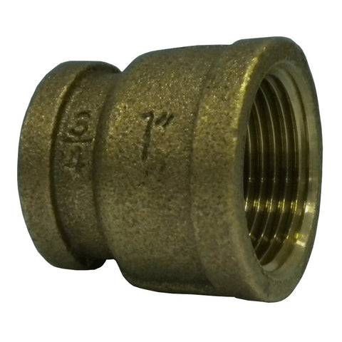 1" x 3/4" Bronze Reducing Coupling