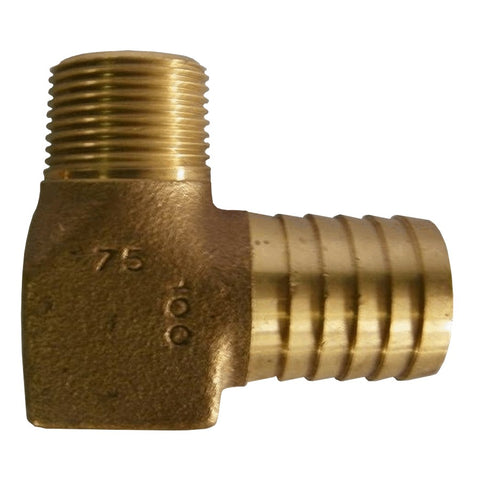 1" x 3/4" Brass Hydrant Elbow