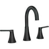 Mikah Two Handle Widespread Lavatory Faucet - Matte Black