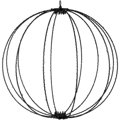 15.75" Hanging Solar Sphere - 120 Warm White LED lights
