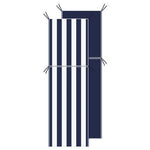 Lounge Cushion -  Navy + Stripe