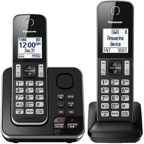 Panasonic KXTGD392B Dect_6.0 2-Handset Landline Telephone