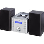 Sylvania SRCD804BT CD Microsystem with Radio & Bluetooth, Black