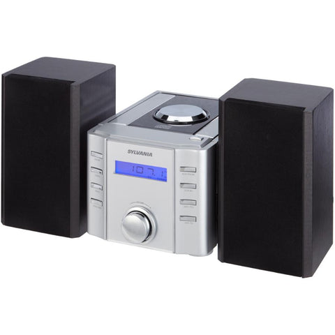 Sylvania SRCD804BT CD Microsystem with Radio & Bluetooth, Black