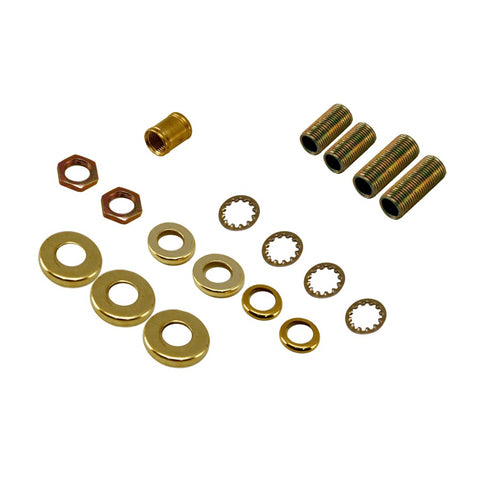 18 Pack Lamp Nuts, Assorted Pieces
