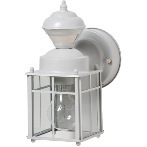 Heathco HZ-4132-MW White Bayside Mission Style Motion Activated Lantern