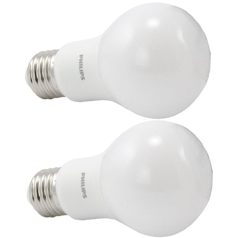 11W A19 Medium Base Daylight LED Light Bulbs - 2 Pack
