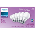11W A19 Medium Base Daylight LED Light Bulbs - 6 Pack