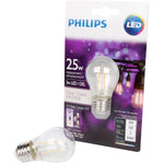 Philips 470575 LED 25W A15 Filament, Clear