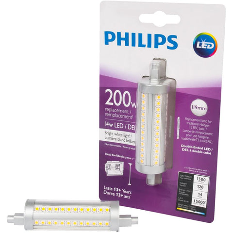 Philips 471952 LED 200W T3 119mm Bright White Non Dimmable Bulb