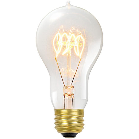 Globe Electric 01325 60W Vintage Edison A19 Quad Loop Incandescent Filament Light Bulb, E26 Base, 245 Lumens