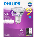 Philips 468124 Led 50W GU10 Glass Bright White (3000K) 3 Pack