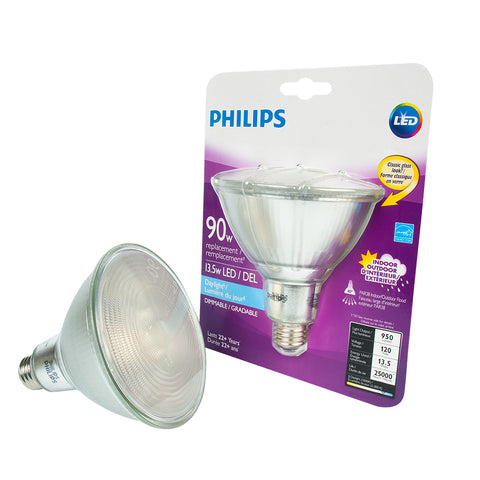 Philips 468009 Led 90W PAR38 Glass Daylight (5000K),