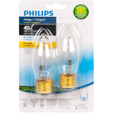 Philips 425900 Halogen Energy Saver 40W Chandelier Medium Base-2 Pack