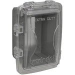 1 Gang Shallow While-in-Use Weatherproof Extra Duty Clear Receptacle Cover