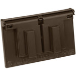 1 Gang Weatherproof Bronze Receptacle Cover