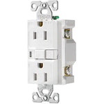 RCPT DPLX AFCI TR Plugs, 15A/125V, White