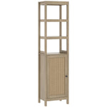 16" x 63" Arley Linen Tower Cabinet - with Single Door, Brown
