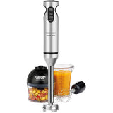 Cuisinart SmartStick 2-Speed Hand Blender with Chopper Attachment - CSB-85C,Silver