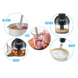 Cuisinart SmartStick 2-Speed Hand Blender with Chopper Attachment - CSB-85C,Silver