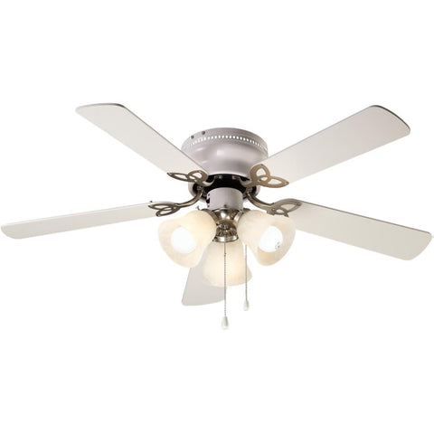 Maria 42" 5 Blade White Ceiling Fan with Light