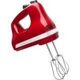 KitchenAid KHM512ER 5-Speed Hand Mixer, Empire Red