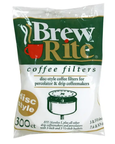 Disc Coffee Filters - 3-1/2", 300 Pack