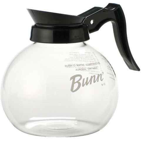12 Cup Black Replacement Glass Coffee Carafe