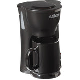 Salton 1 Cup Mini Compact Drip Maker with Reusable Mesh Filter for Coffee Grounds, 10 Oz, Black