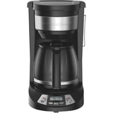 12 Cup Black Basket Coffee Maker