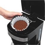 12 Cup Black Basket Coffee Maker